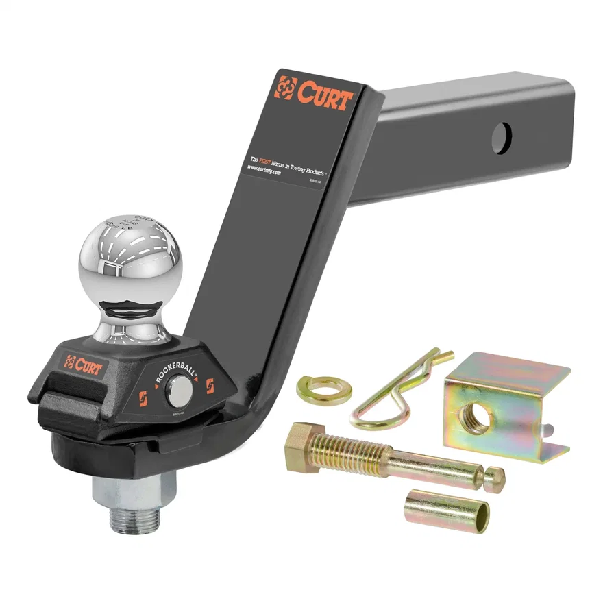 RockerBall Cushion Hitch with 2in. Ball (2in. Shank; 7;500 lbs.; 5in. Drop)