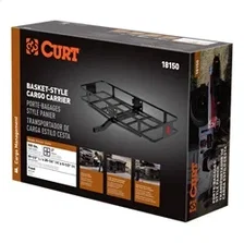 60in. x 20in. Black Steel Basket Cargo Carrier (Fixed 2in. Shank; 500 lbs.) image 3