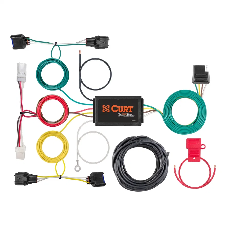 Custom Wiring Harness; 4-Way Flat Output; Select Hyundai Kona
