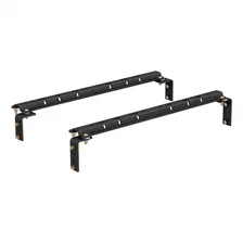Universal 5th Wheel Base Rails; 25K (Carbide Black) image 1
