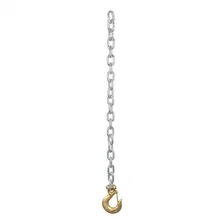 35in. Safety Chain with 1 Clevis Hook (16;200 lbs; Yellow Zinc) image 2