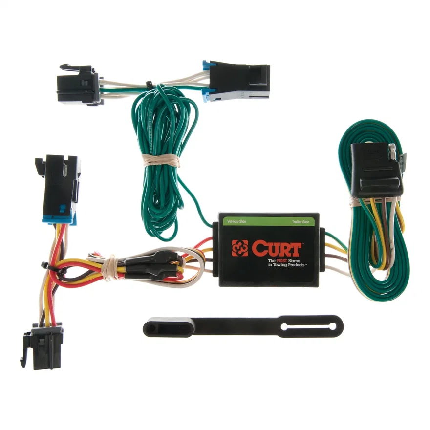 Custom Wiring; 4-Way Flat; Select Chevrolet Express; GMC Savana 1500; 2500; 3500