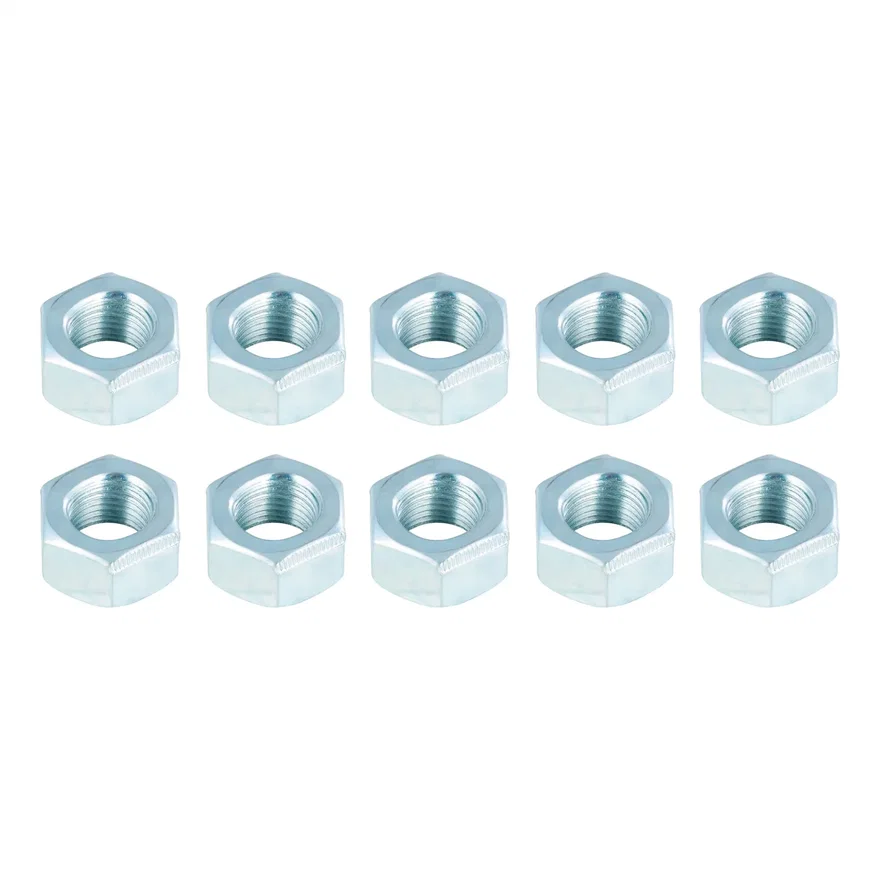 Trailer Suspension Hex Nut; 9/16in.-18 Thread Size; 10 Pack