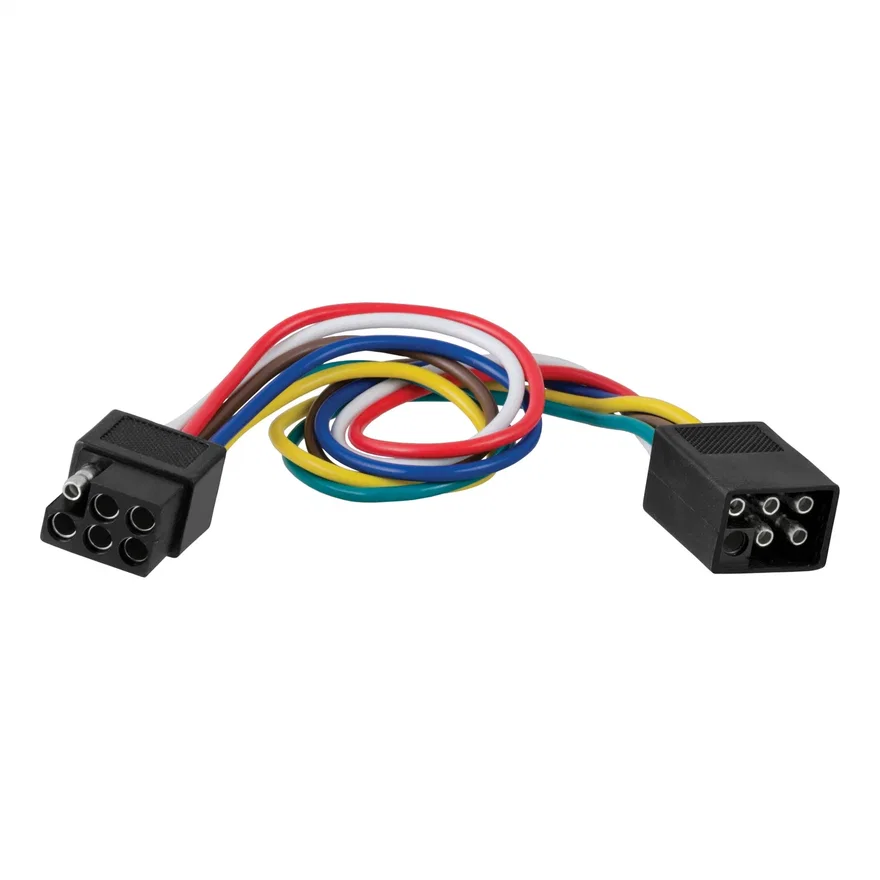 6-Way Square Connector Plug/Socket with 12in. Wires (Packaged)