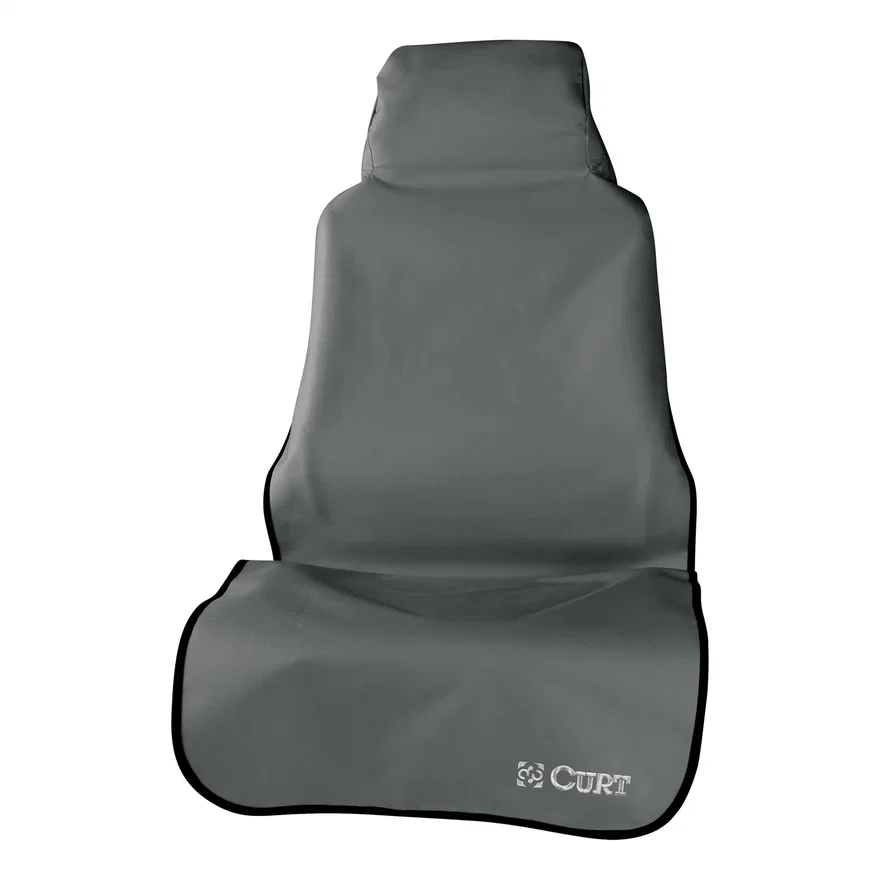 Seat Defender 58in. x 23in. Removable Waterproof Grey Bucket Seat Cover