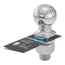 2in. Trailer Ball (1in. x 2-1/8in. Shank; 7;500 lbs.; Chrome) image 2
