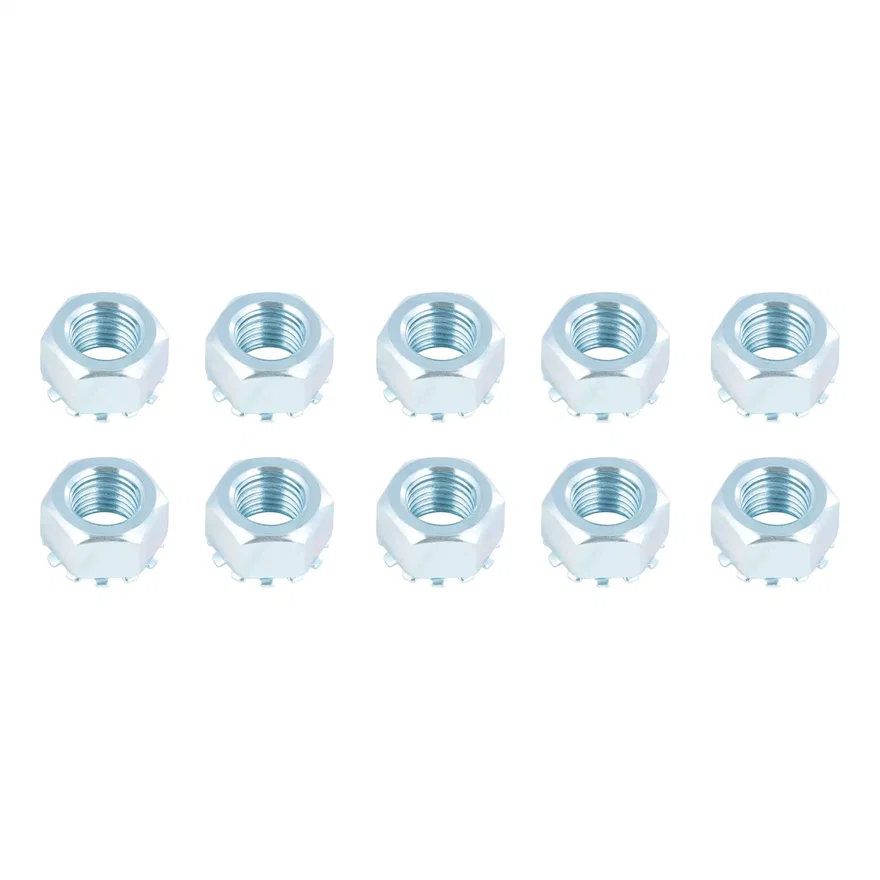 Trailer Brake Hex Lock Mounting Nut; 7/16in.-20 Thread Size; 10 Pack