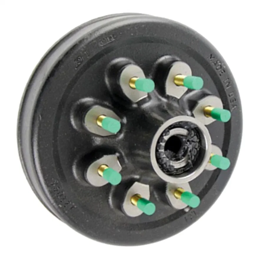 12in. Hybrid Threaded Grease Brake Hub Assembly with Installed Bearing Kit