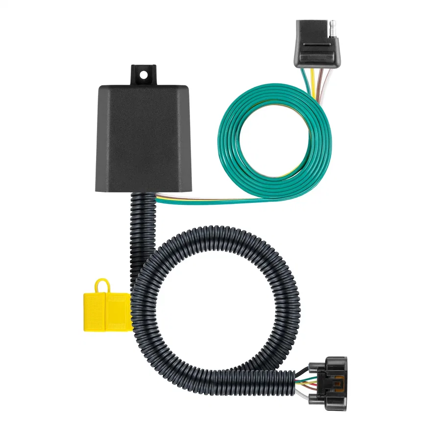 Custom Wiring Harness; 4-Way Flat Output; Select Hyundai; Kia Vehicles