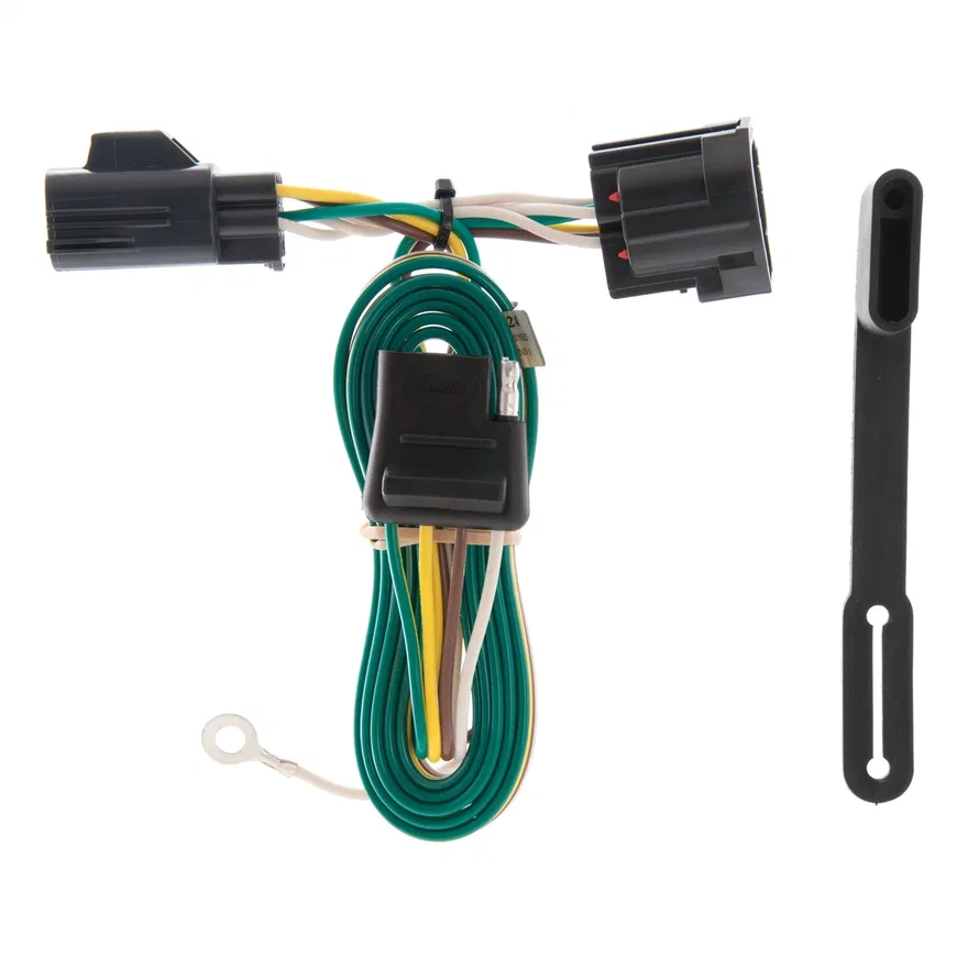Custom Wiring Harness; 4-Way Flat Output; Select Jeep Wrangler JK