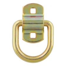 3in. x 3in. Surface-Mounted Tie-Down D-Ring (3;600 lbs; Yellow Zinc) image 1