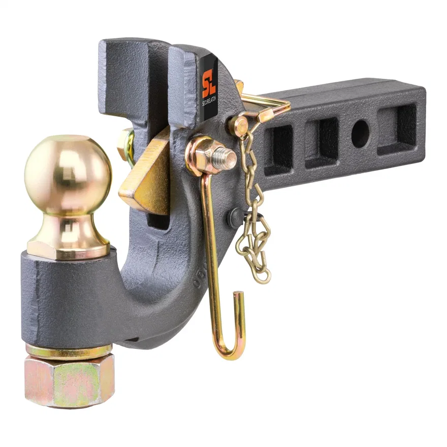SecureLatch Receiver-Mount Ball/Pintle Hitch (2in. Shank; 2in. Ball; 14K)
