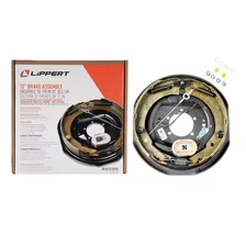 Forward Self-Adjusting Trailer Brake Assembly; 12in. x 2in.; 5 Bolt; Left image 3