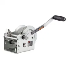 Hand-Crank 2-Speed Win.; 2;600 lbs; 12.7:1 Low Gear Ratio; 10.6in. Handle image 1