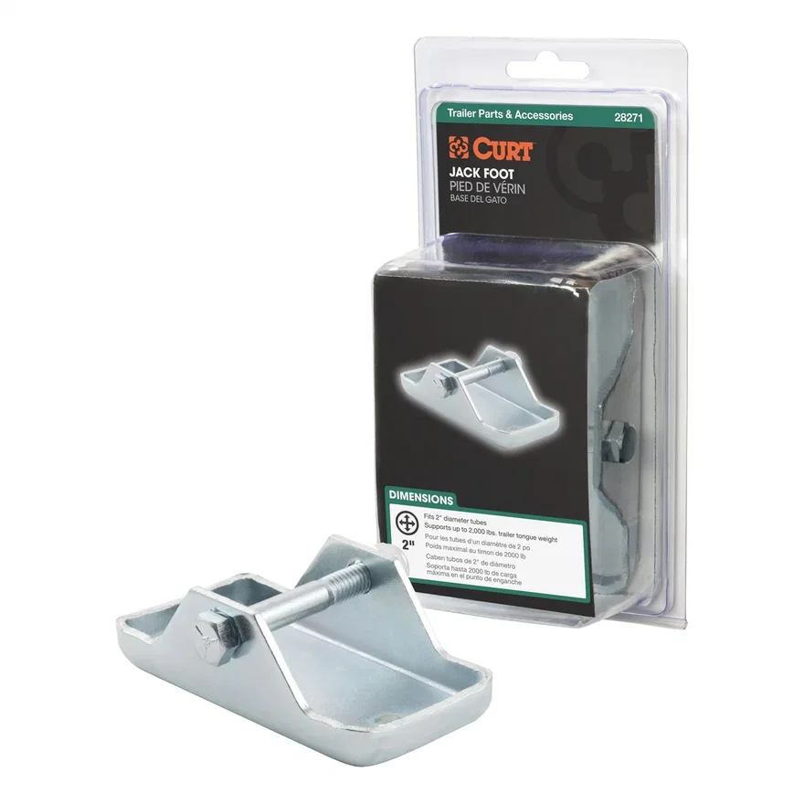 Bolt-On Jack Foot (Fits 2in. Tube; 2;000 lbs; Packaged)
