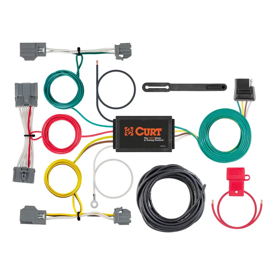 Custom Wiring Harness; 4-Way Flat Output; Select Volvo XC70