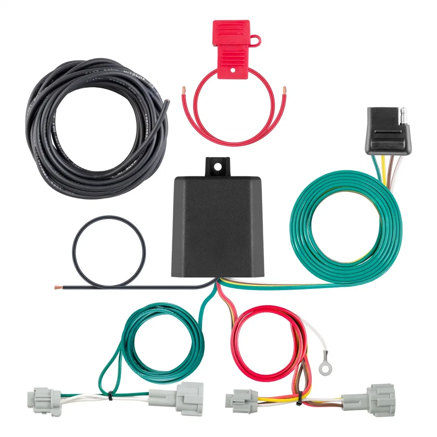 Custom Wiring Harness; 4-Way Flat Output; Select Nissan Quest