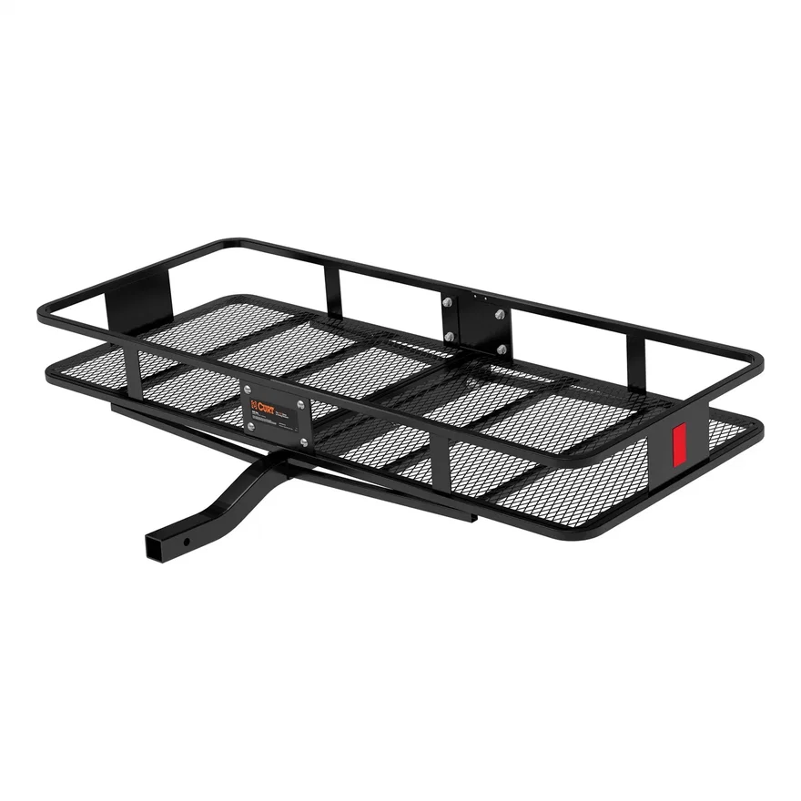 60in. x 24in. Black Steel Basket Cargo Carrier (Fixed 2in. Shank; 500 lbs.)