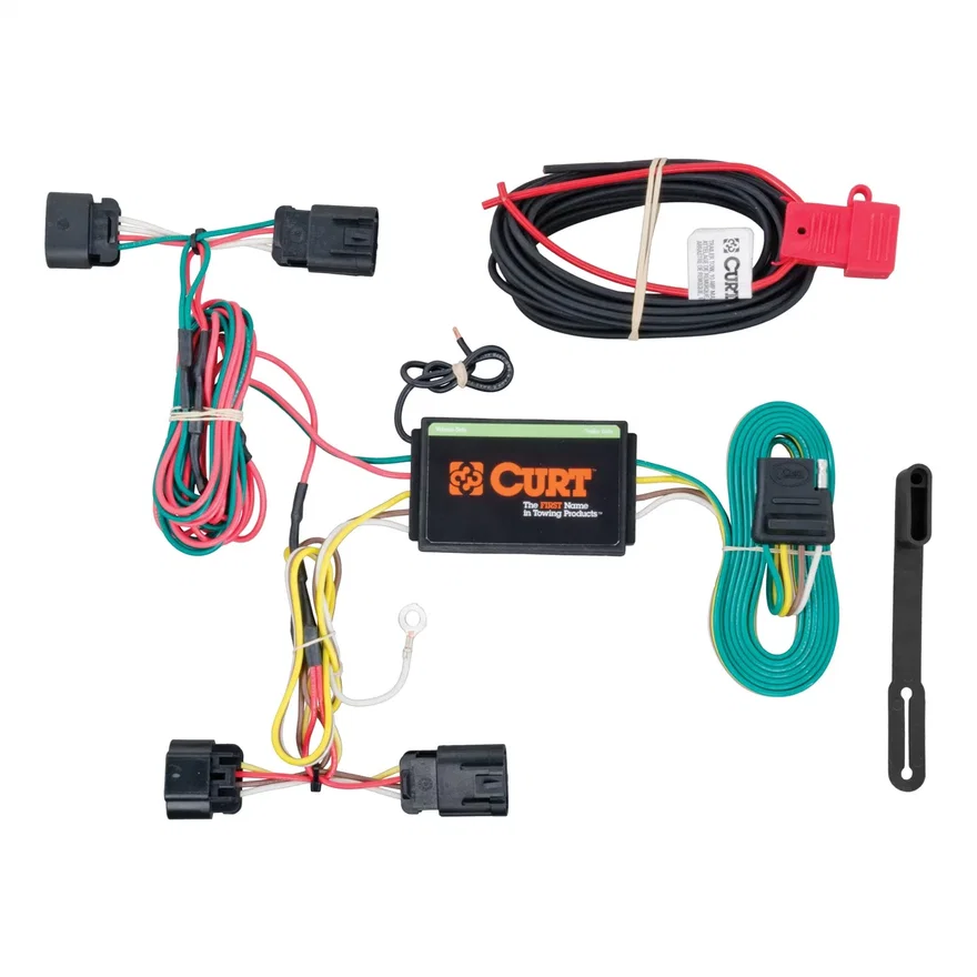Custom Wiring Harness; 4-Way Flat Output; Select Chrysler 200; Dodge Avenger