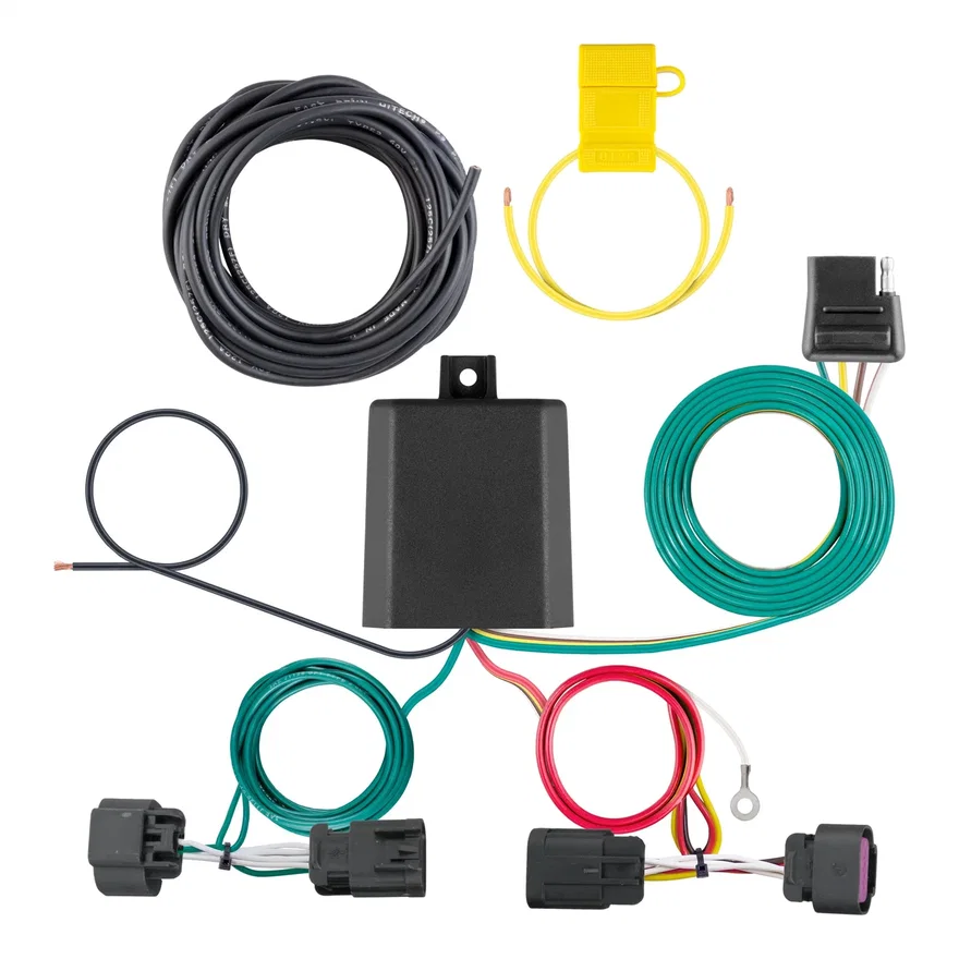 Custom Wiring Harness; 4-Way Flat Output; Select Ram ProMaster 1500; 2500; 3500