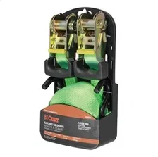 16ft. Lime Green Cargo Straps with S-Hooks (1;100 lbs; 2-Pack) image 2