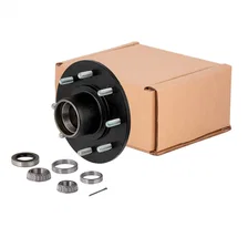 Idler Hub with Races/Wheel Studs; 7;000-lb. Axles; 8 on 6-1/2in. Bolt Pattern image 1