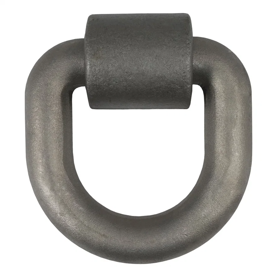 3in. x 3in. Weld-On Tie-Down D-Ring (15;587 lbs; Raw Steel)