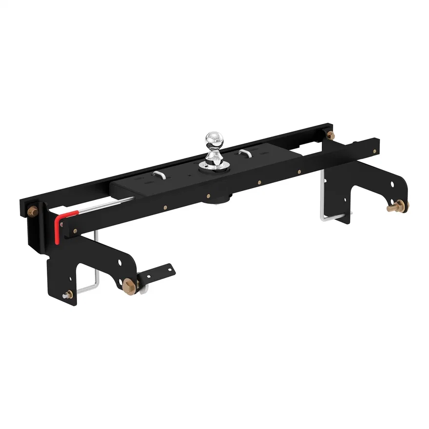 Double Lock Gooseneck Hitch Kit with Brackets; Select Silverado; Sierra