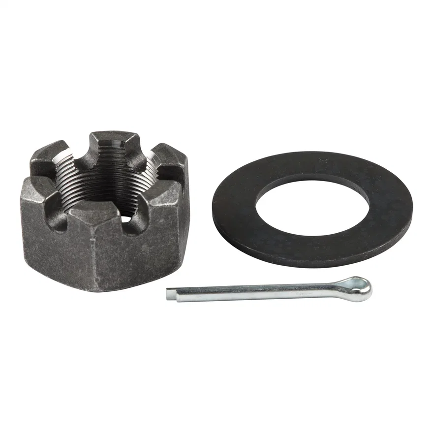 Spindle Nut Kit; 12;000-16;000-lb. Axles; 1-3/4in.-12 Thread Size; Round Washer