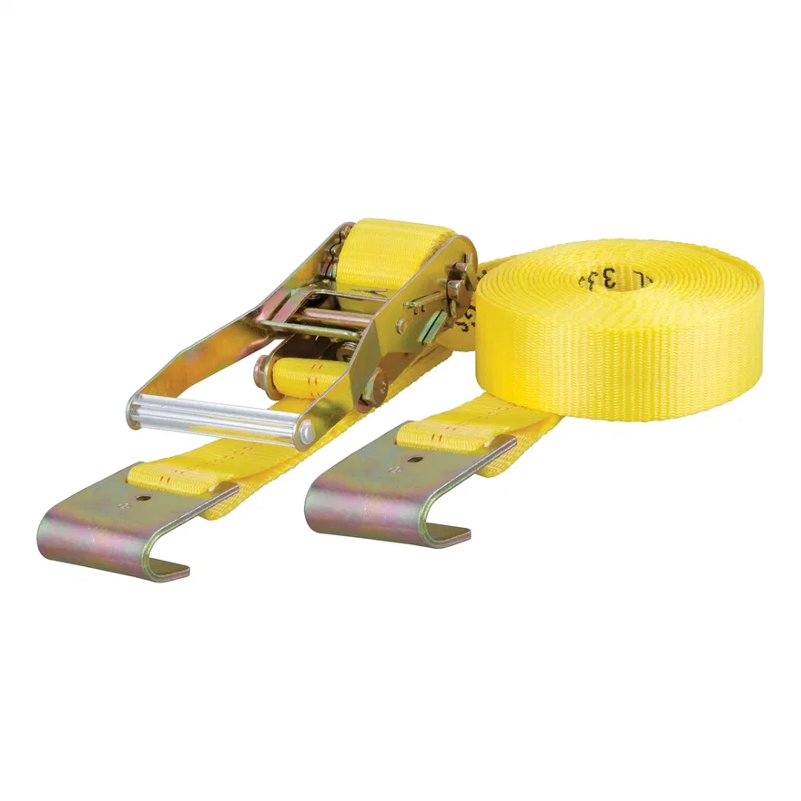 27ft. Yellow Cargo Strap with Flat Hooks (3;333 lbs.)
