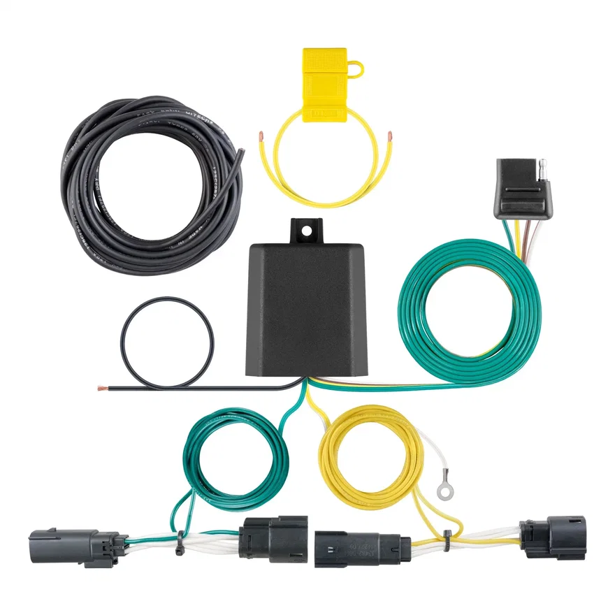 Custom Wiring Harness; 4-Way Flat Output; Select Ford Fusion