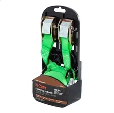 15ft. Dark Green Cargo Straps with S-Hooks (300 lbs; 2-Pack) image 2