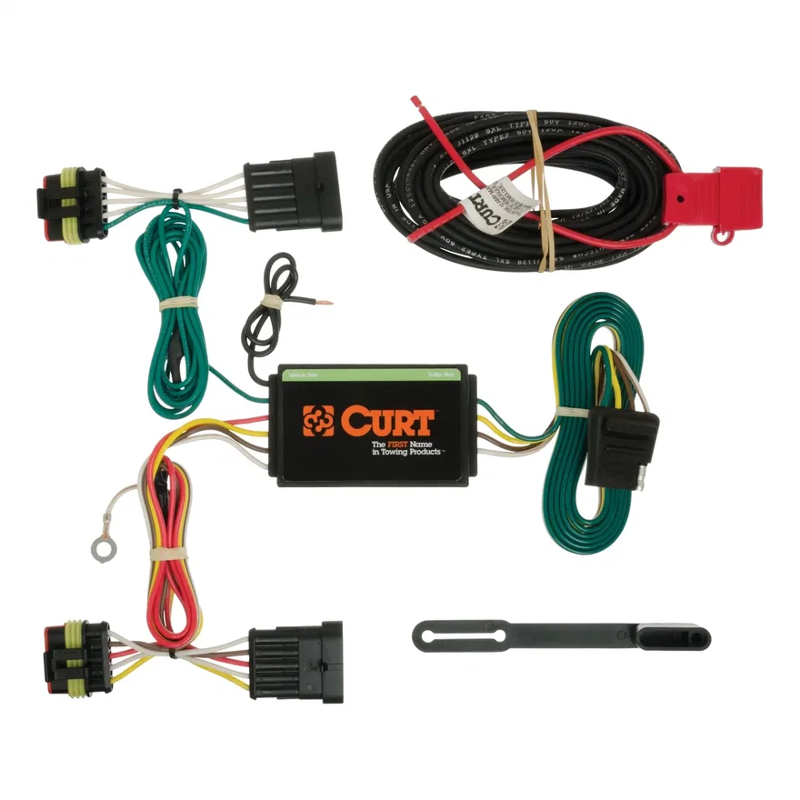 Custom Wiring Harness; 4-Way Flat Output; Select Fiat 500L