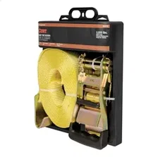 27ft. Yellow Cargo Strap with Flat Hooks (3;333 lbs.) image 2
