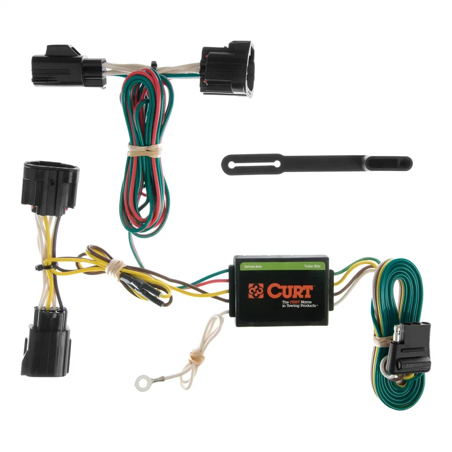 Custom Wiring; 4-Way Flat; Select Jeep Commander; Except Rocky Mountain Edition