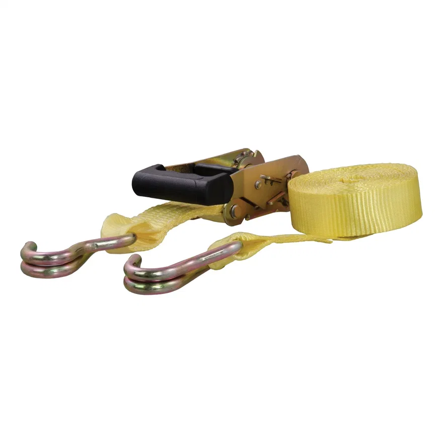 14ft. Yellow Cargo Strap with J-Hooks (1;667 lbs.)
