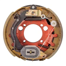 Forward Self-Adjusting Trailer Brake Assembly; 12-1/4in. x 3-3/8in. 4 Bolt; Left image 1
