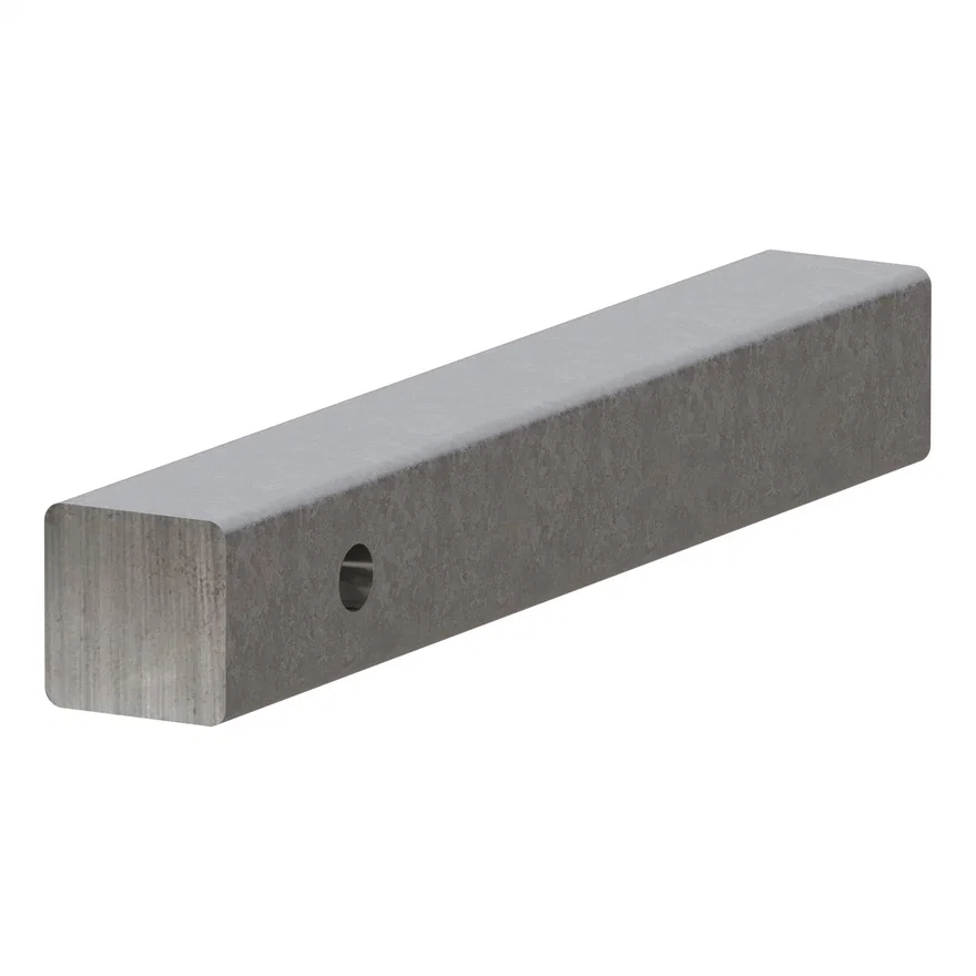 2in. x 14in. Raw Steel Hitch Bar