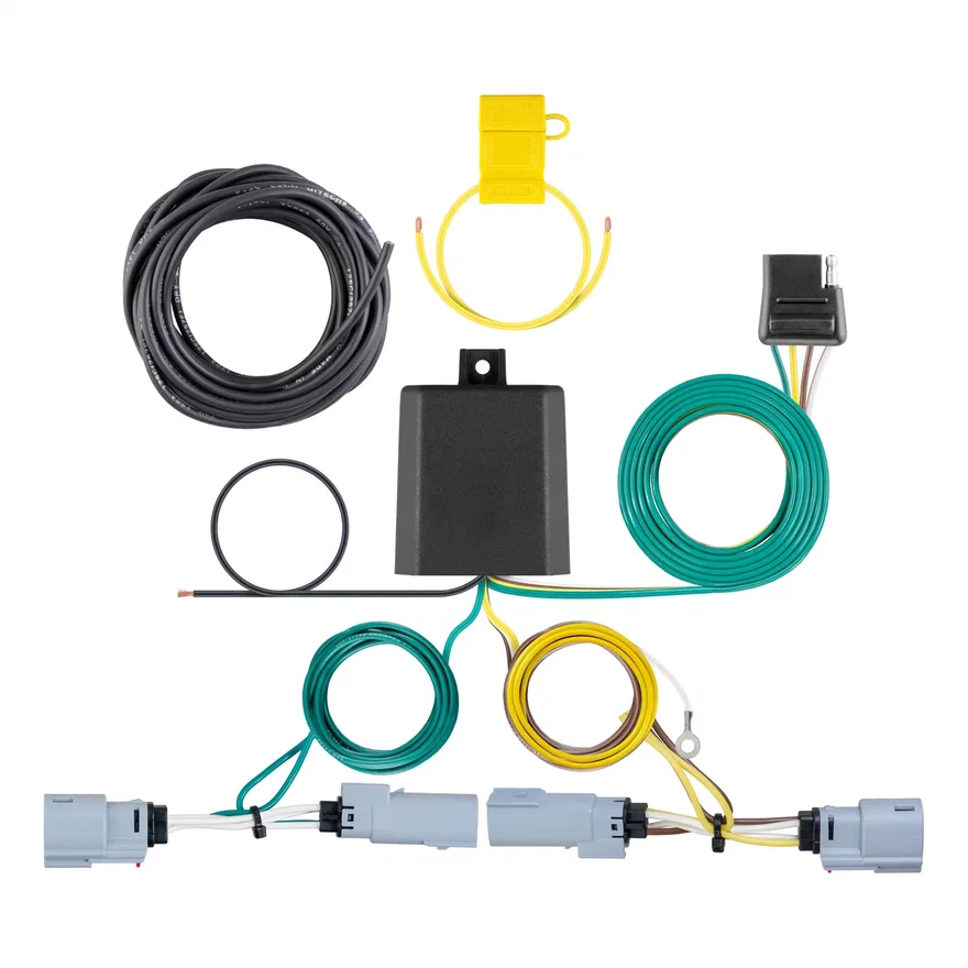 Custom Wiring; 4-Way Flat; Select Chrysler Pacifica; Voyager w/o LED Taillights
