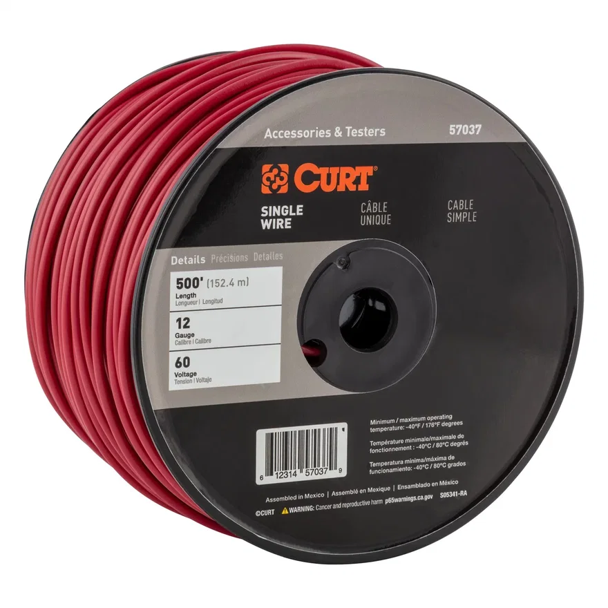 Automotive Primary Wire; Red 500ft. Spool