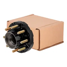 Short Threaded Idler Hub Assembly with Races/Wheel Studs; 10;000-lb. Axles image 1