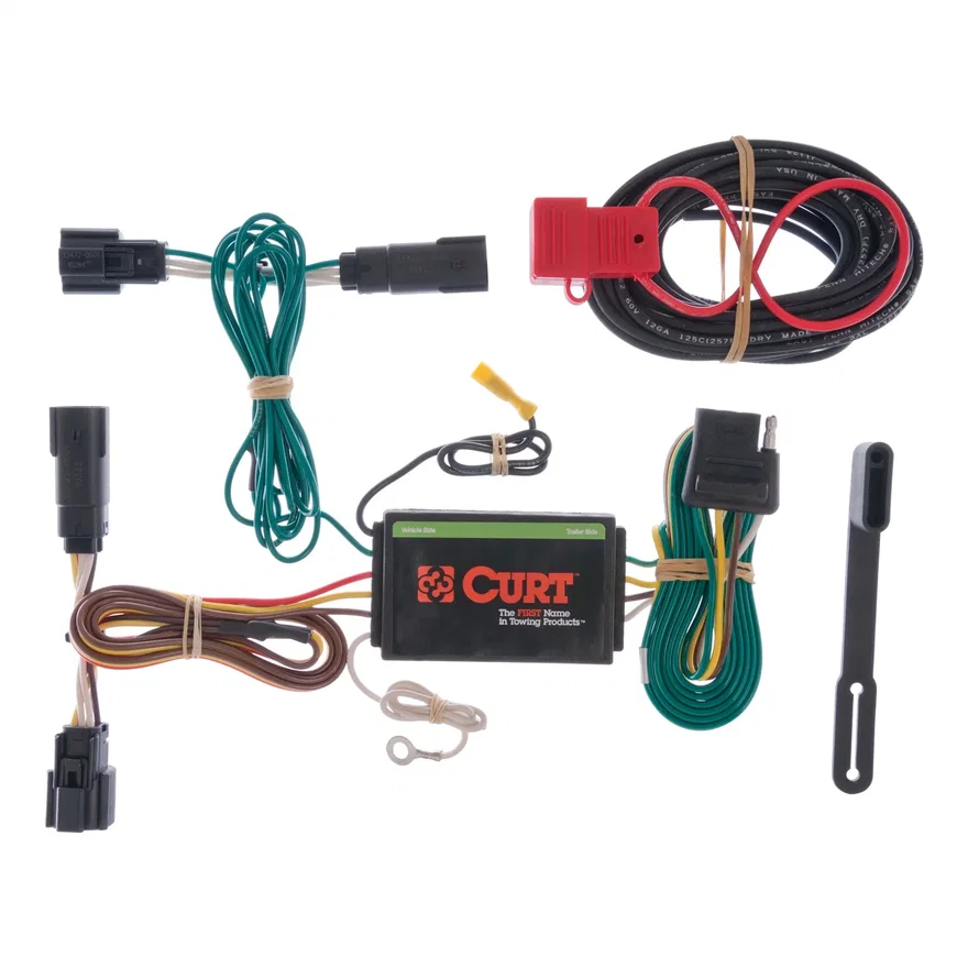 Custom Wiring Harness; 4-Way Flat Output; Select Ford Edge