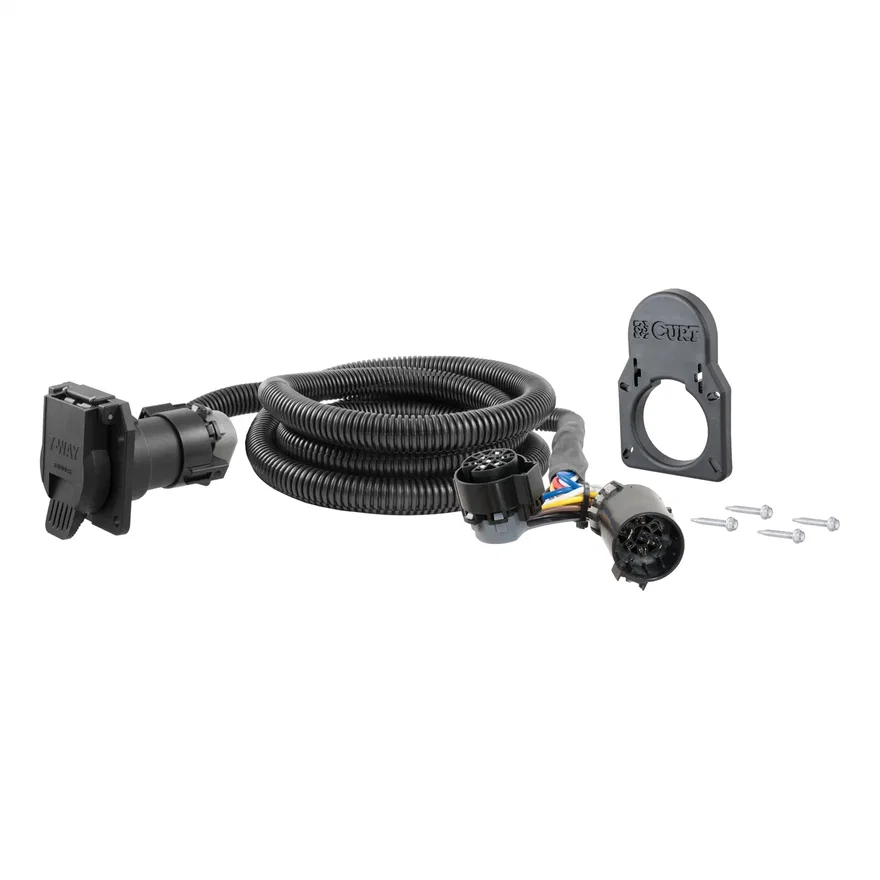 7ft. GM Wiring Extension Harness/Cover (Adds 7-Way RV Blade to Truck Bed)