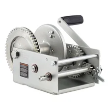 Hand-Crank 2-Speed Win.; 3;800 lbs; 15.8:1 Low Gear Ratio; 9.6in. Handle image 2