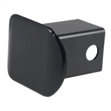 2in. Black Plastic Hitch Tube Cover (Packaged) image 2