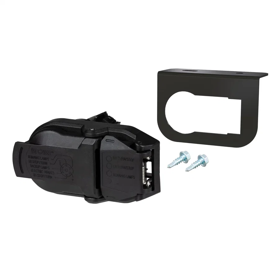 OEM Replacement Dual-Output 7/4-Way Connector with Mounting Bracket; Packaged