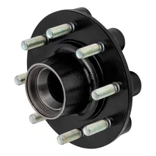 Standard Threaded Idler Hub Assembly w/Races/Wheel Studs; 8;000-lb. Axles image 2