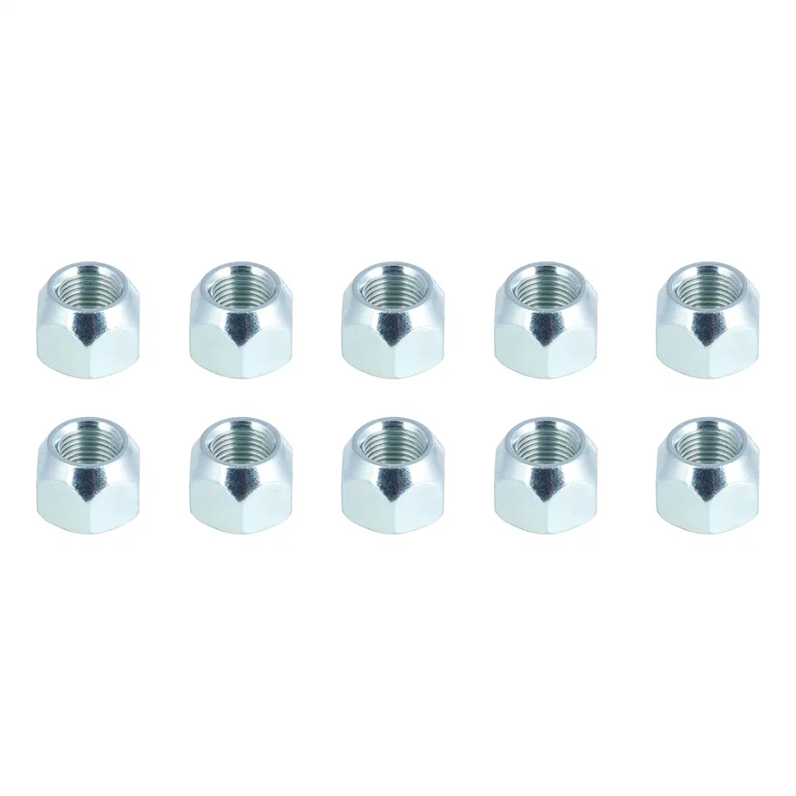 Trailer Axle 60deg. Cone Wheel Lug Nut; 1/2in.-20 Thread Size; 10 Pack