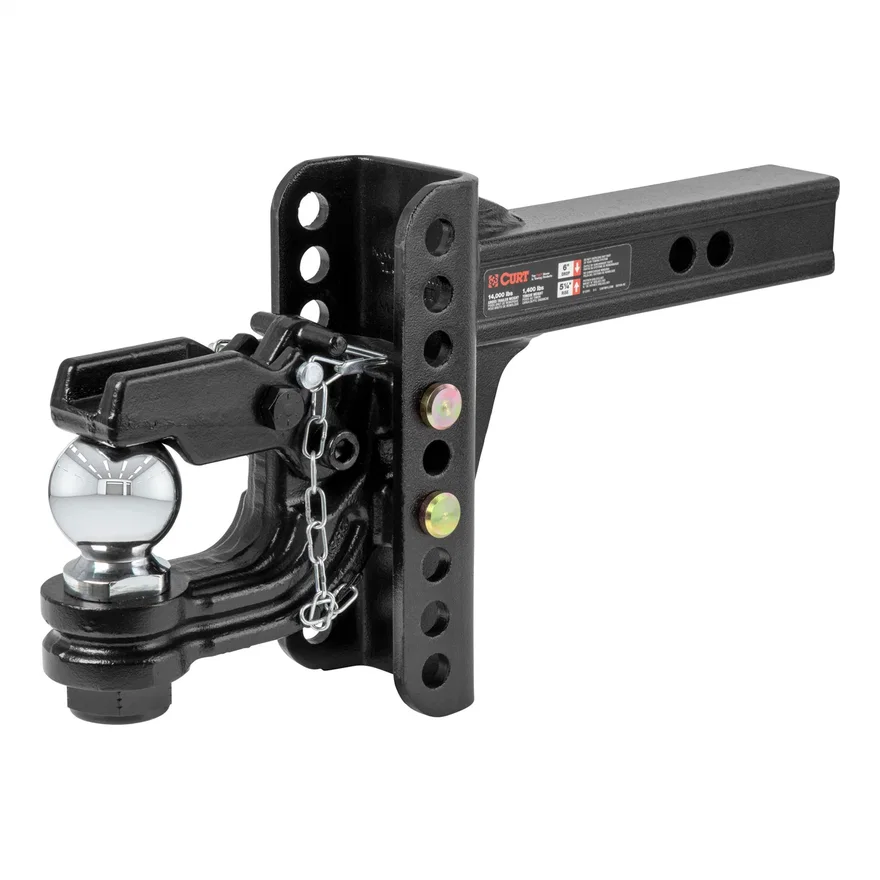 Adjustable Channel Mount with 2-5/16in. Ball/Pintle (2in. Shank; 13;000 lbs.)