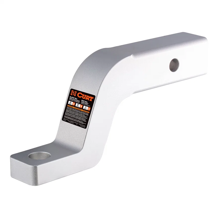 Aluminum Ball Mount (2in. Shank; 8;000 lbs; 4in. Drop; 8-1/2in. Long)